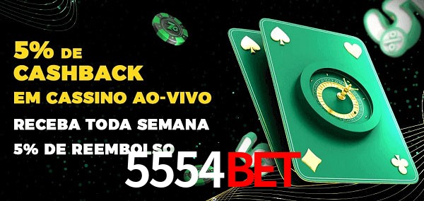 Promoções do cassino ao Vivo 5554bet